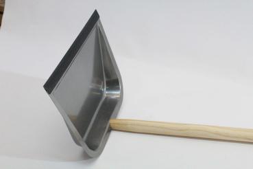Kehrschaufel Metall lackiert, aufrechter Langstiel